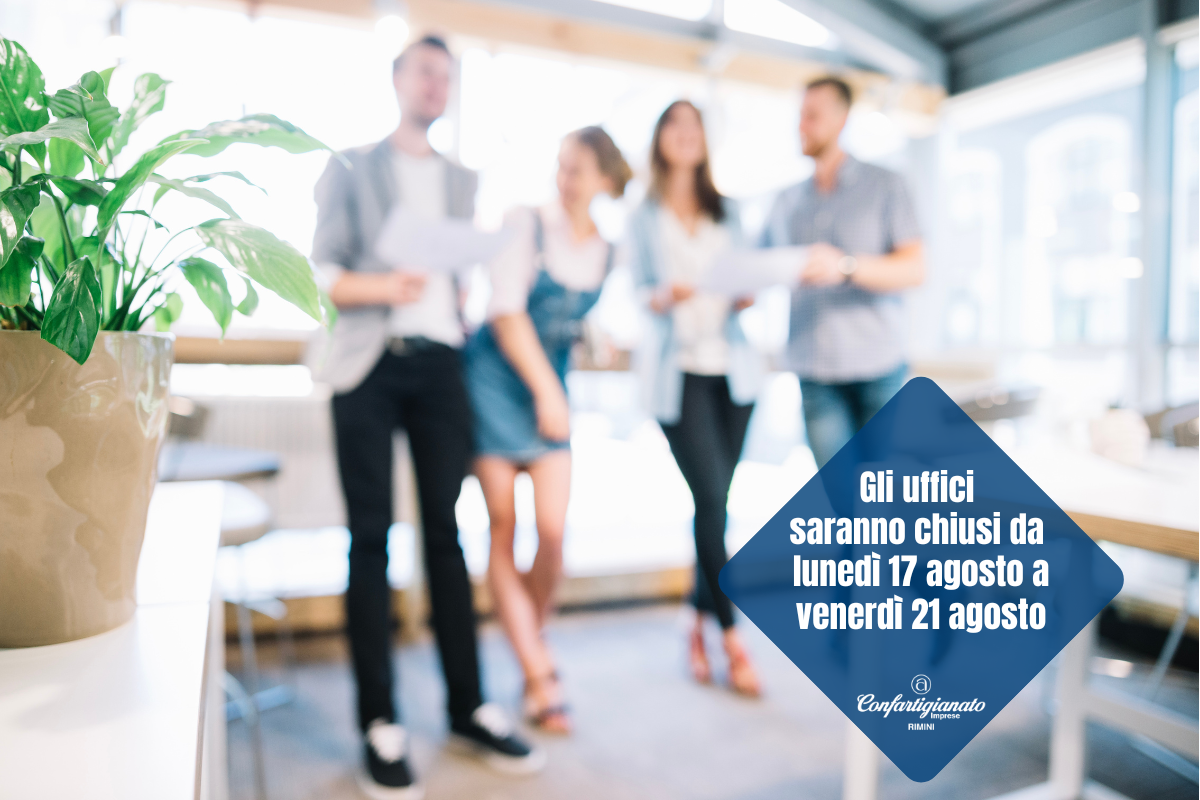 SEMPRE AL FIANCO DELLE IMPRESE: COME CONTATTARCI DURANTE LA PAUSA ESTIVA