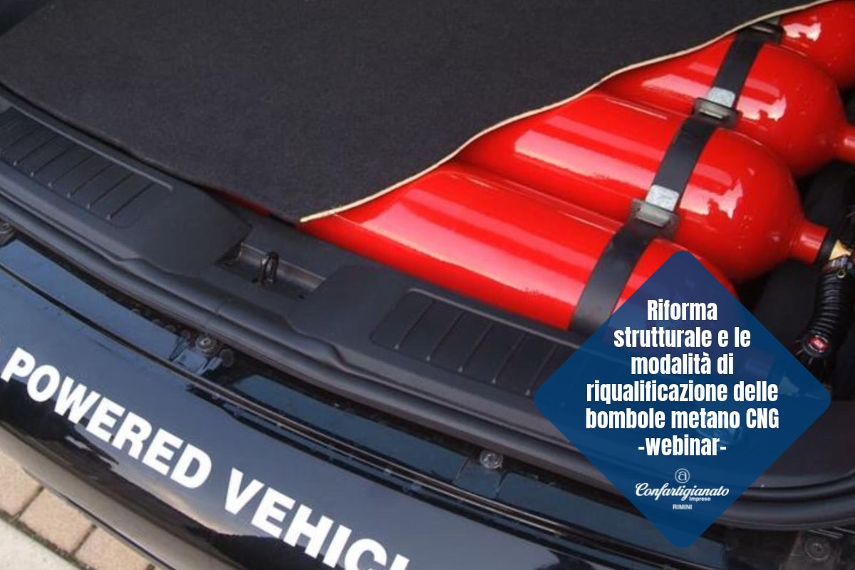 RIFORMA STRUTTURALE E MODALITÀ DI RIQUALIFICAZIONE DELLE BOMBOLE METANO CNG – webinar, mercoledì 21 ottobre 2026 ore 15:00